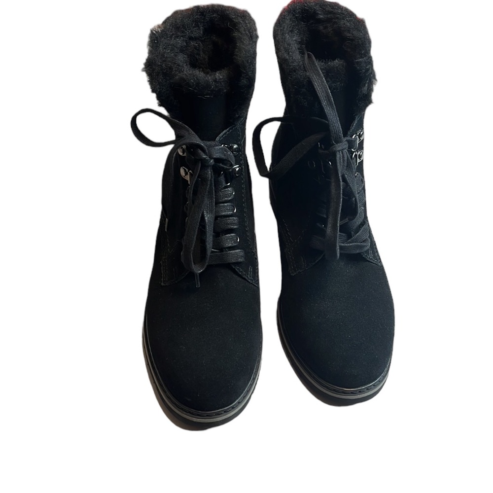 Blondo Vedette Waterproof Boot Black Suede 7.5 - Picture 4 of 9